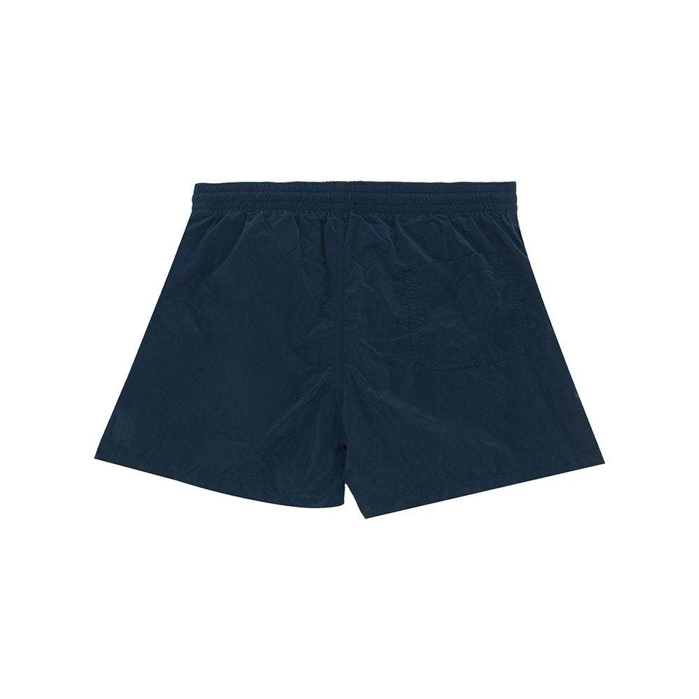 Blue Polyester Shorts