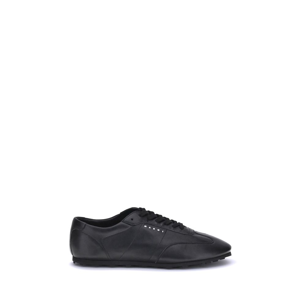 Black Calf Leather Bos Taurus Athletic Sneakers