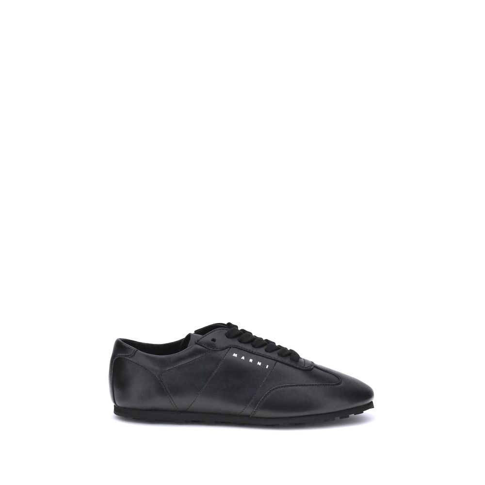Black Calf Leather Bos Taurus Athletic Sneakers