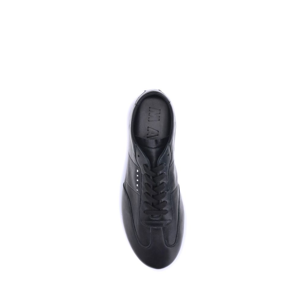 Black Calf Leather Bos Taurus Athletic Sneakers