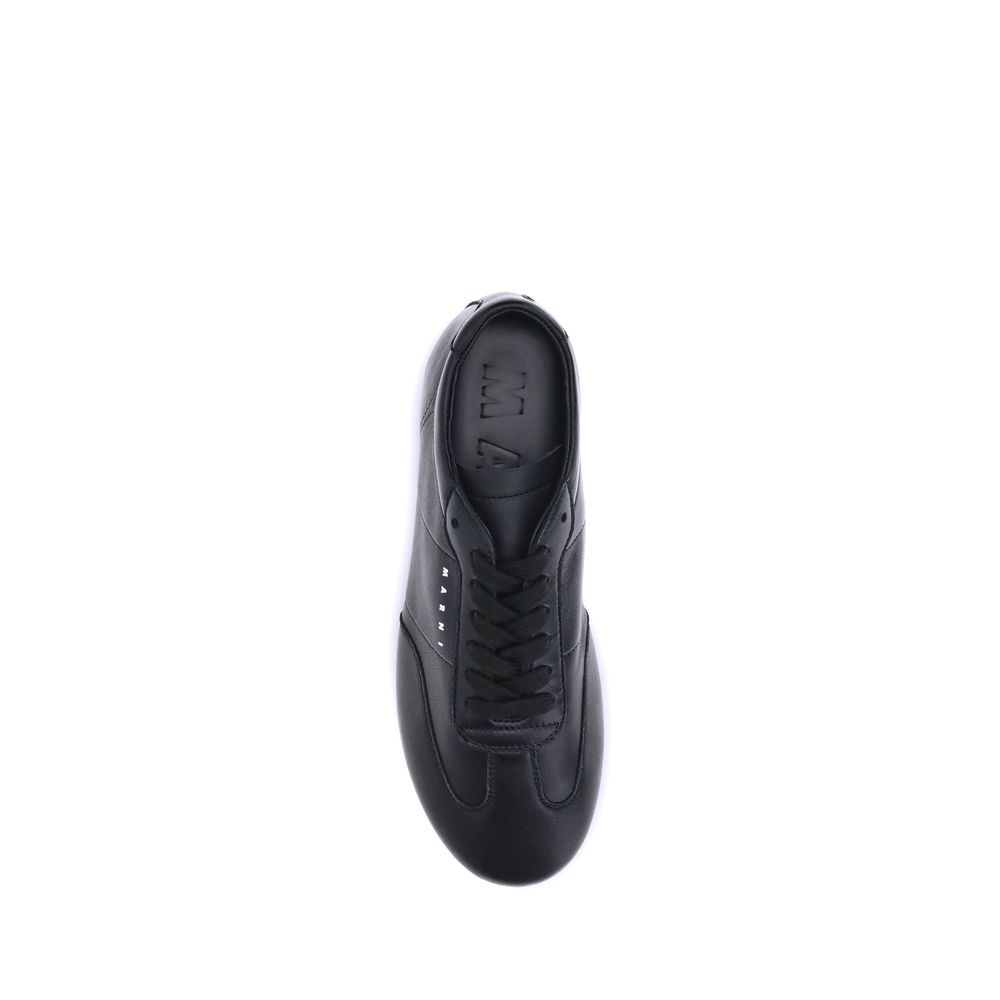Black Calf Leather Bos Taurus Athletic Sneakers