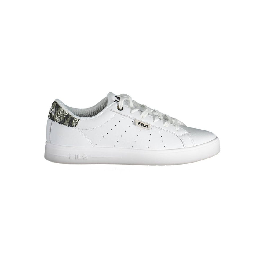 White Polyester Sneaker