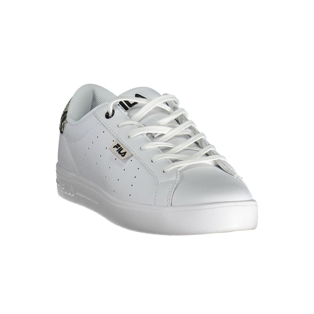 White Polyester Sneaker