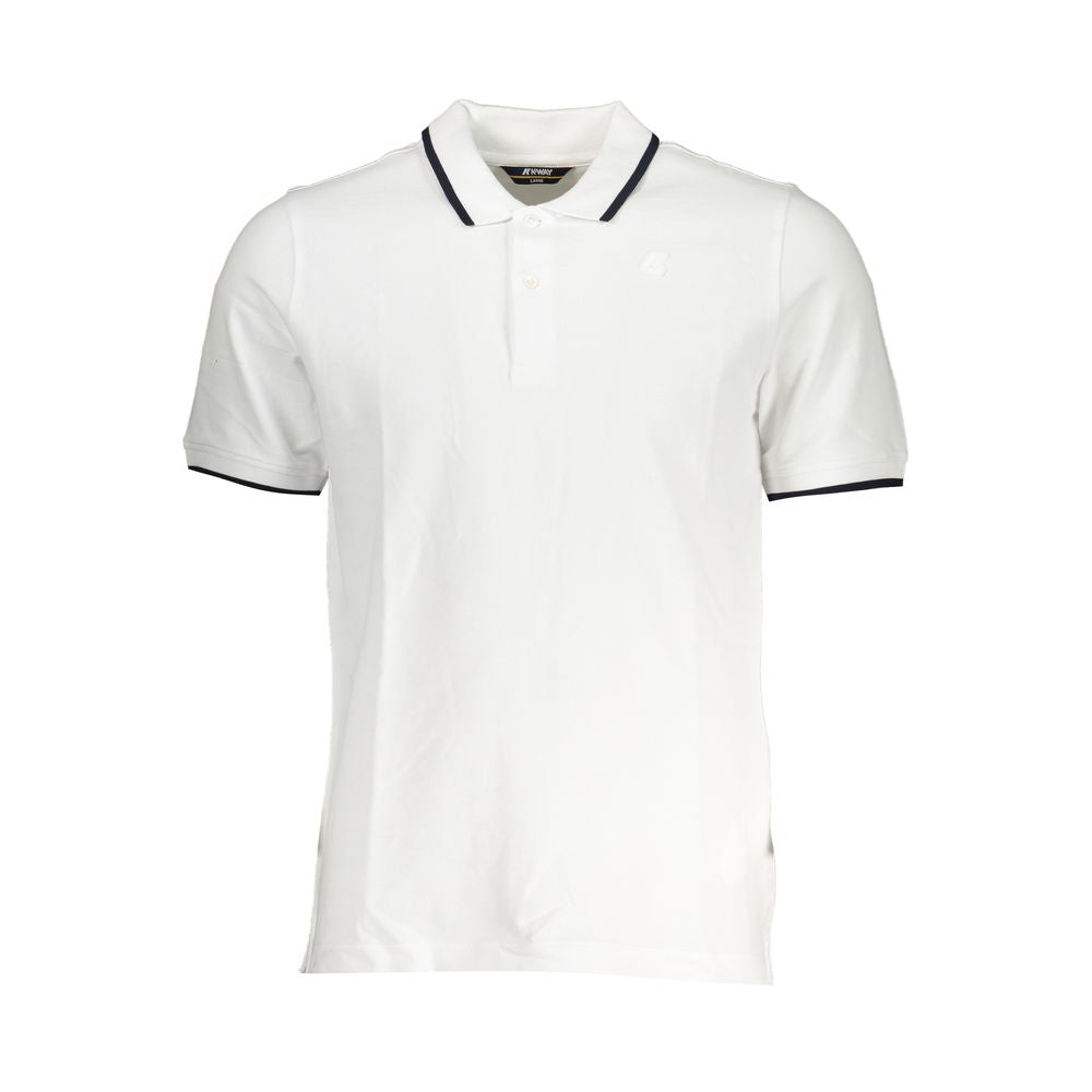 White Cotton Polo Shirt