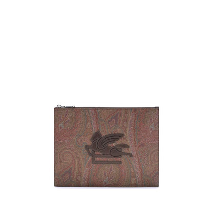 Multicolor Cotton Clutch Bag