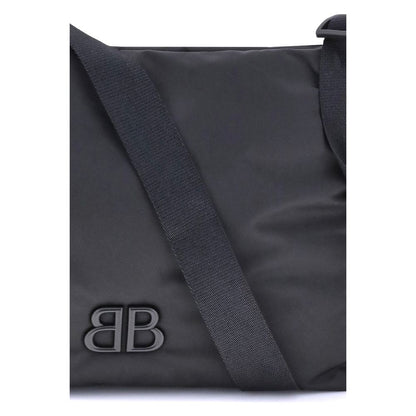 Black Fabric Shoulder Bag