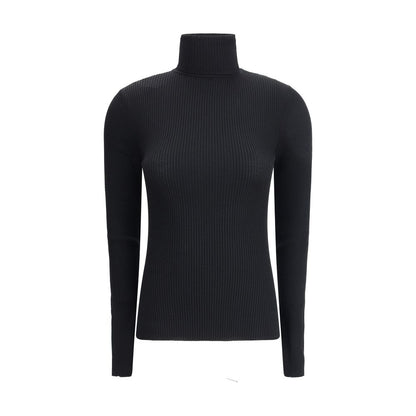 Black Fleece Wool Turtleneck