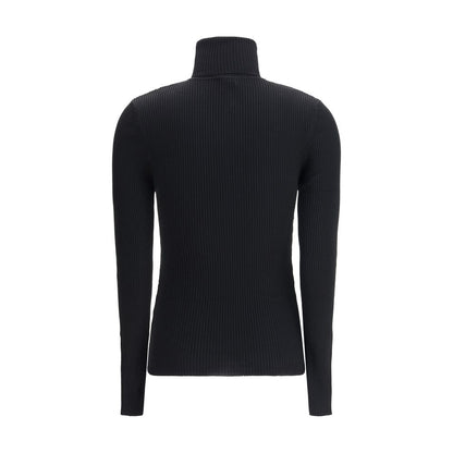 Black Fleece Wool Turtleneck