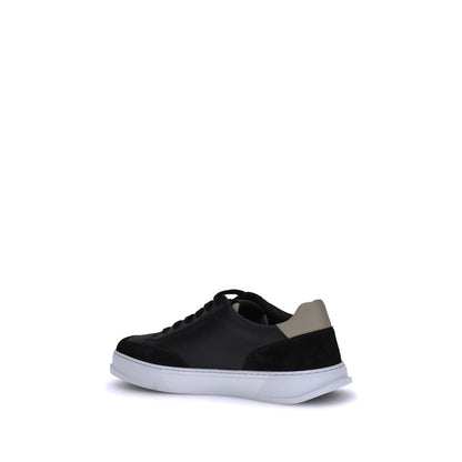 Black Calf Leather Bos Taurus Low Top Sneakers