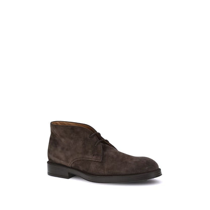 Brown Calf Leather Bos Taurus Ankle Boots