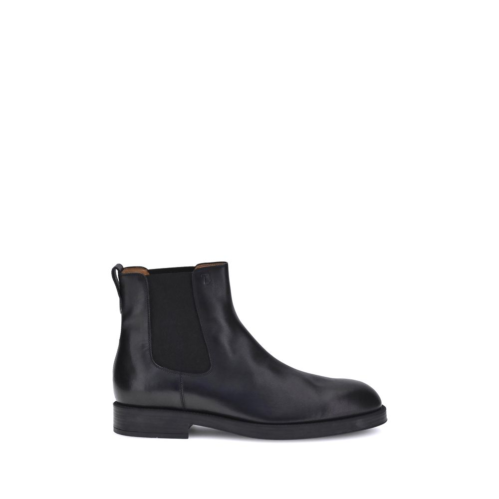 Black Calf Leather Bos Taurus Chelsea Boots