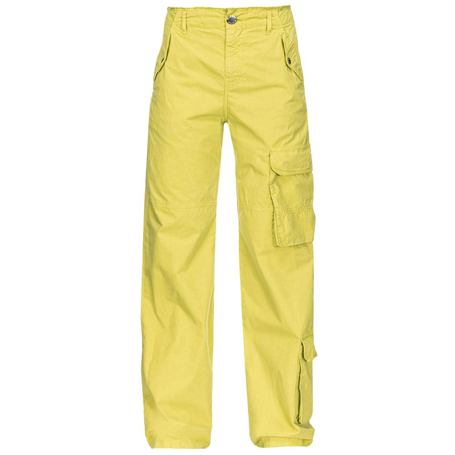 Green Cotton Women Cargo Pant