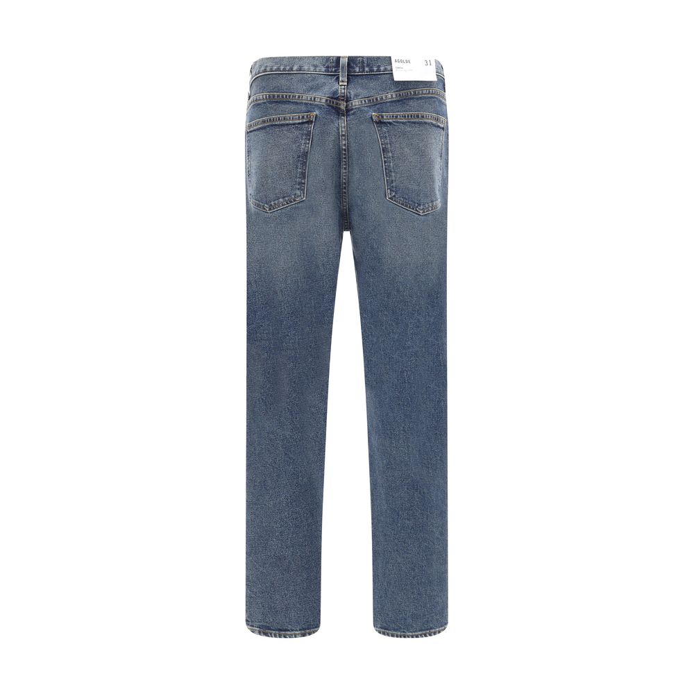 Blue Cotton Skinny Jeans