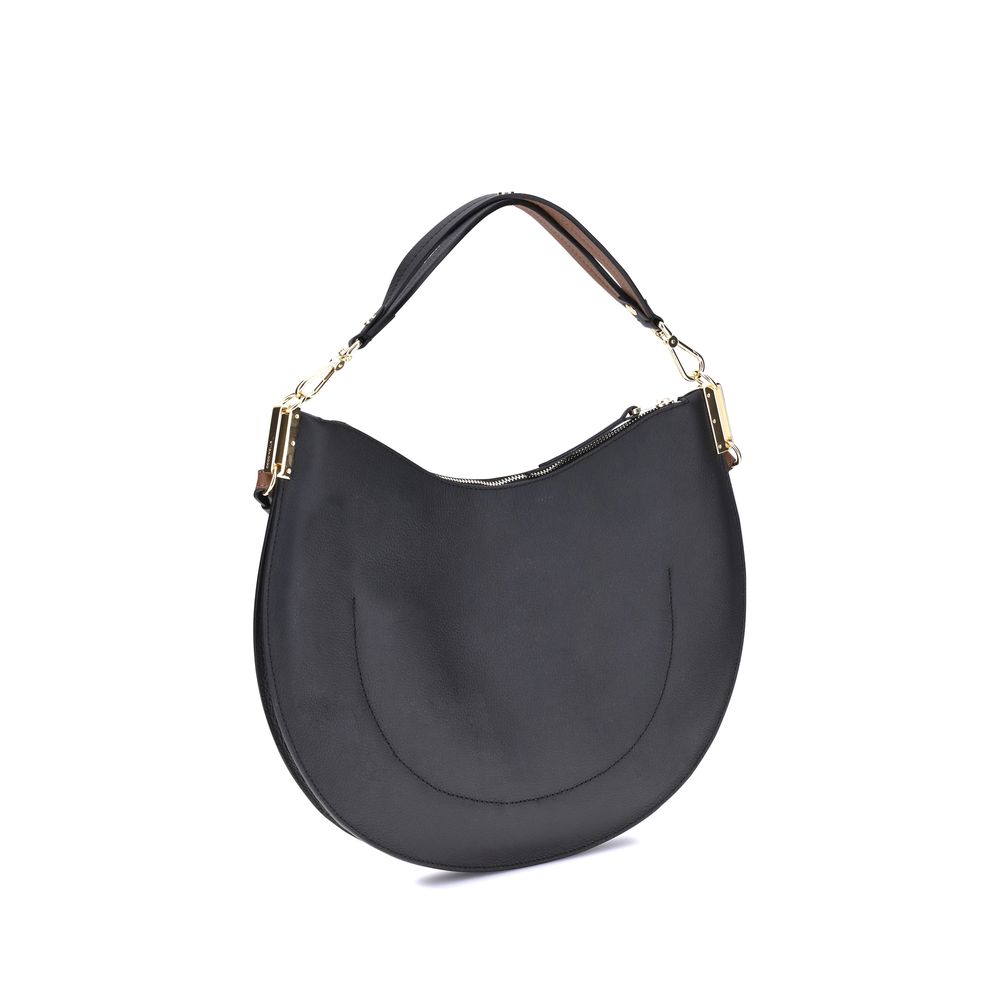 Black Calf Leather Bos Taurus Shoulder Bag