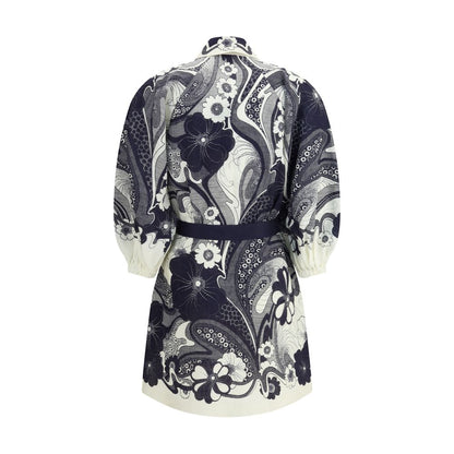 Multicolor Linen Casual Dress