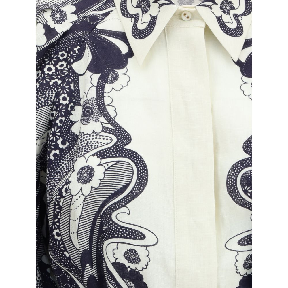 Multicolor Linen Casual Dress