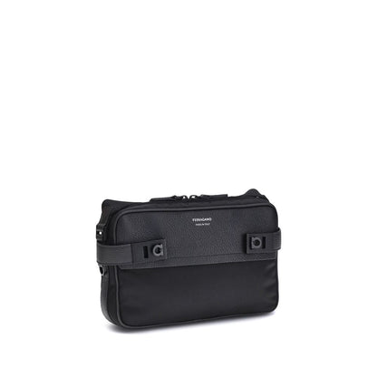 Black Calf Leather Bos Taurus Shoulder Bag