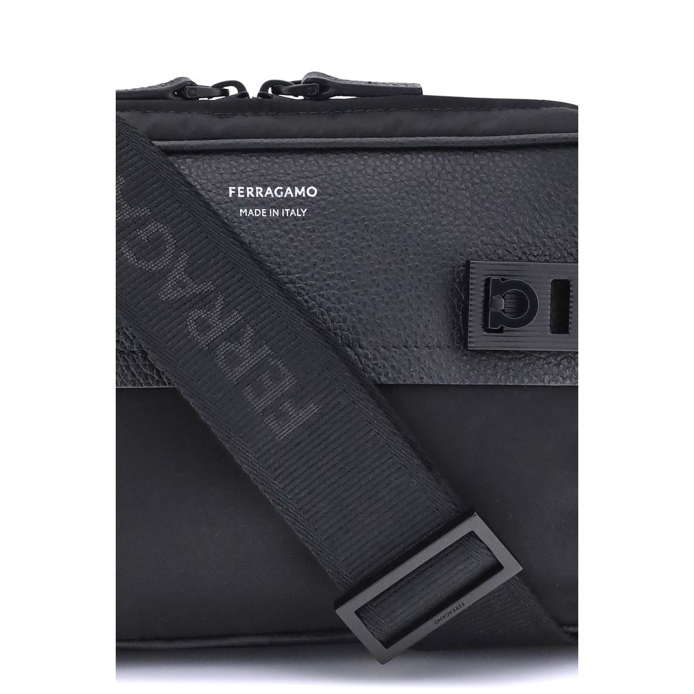 Black Calf Leather Bos Taurus Shoulder Bag