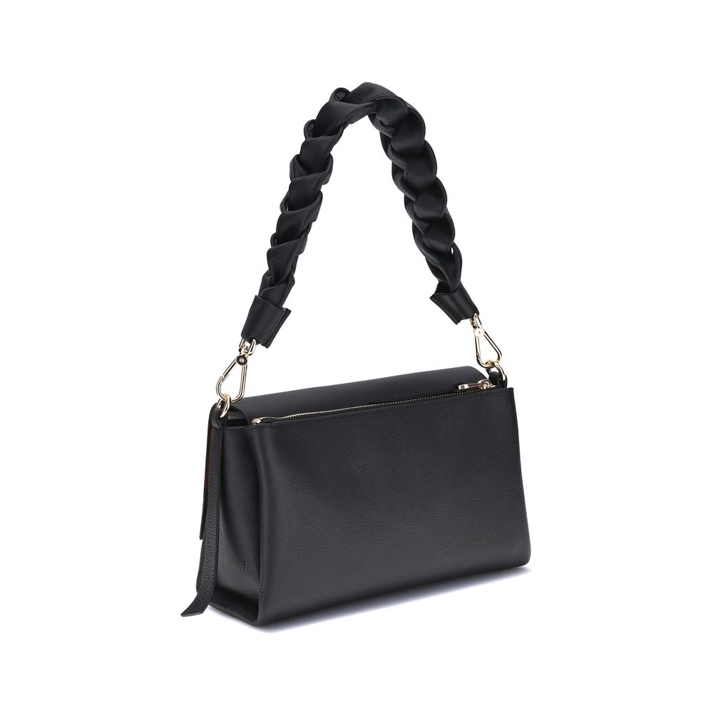 Black Calf Leather Bos Taurus Shoulder Bag
