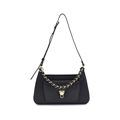 Black Calf Leather Bos Taurus Shoulder Bag