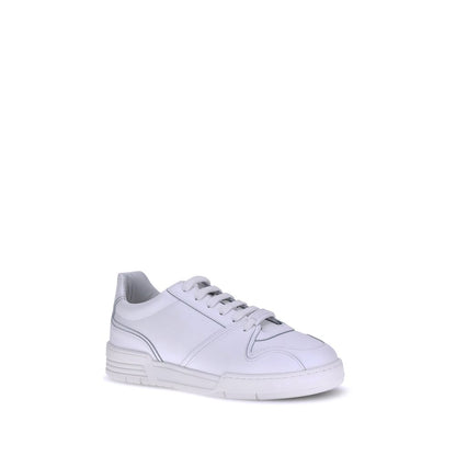White Rubber Low Top Sneakers