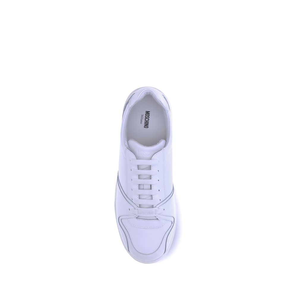 White Rubber Low Top Sneakers