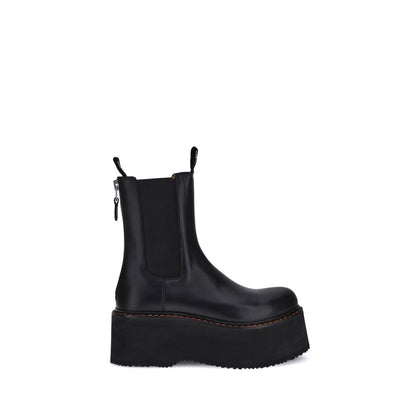 Black Calf Leather Bos Taurus Chelsea Boots
