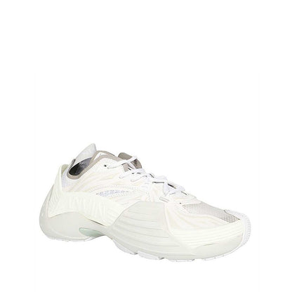 White Polyethylene Athletic Sneakers