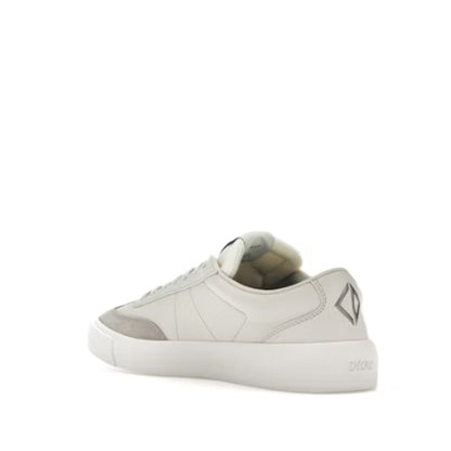 Gray Calfskin Low Top Sneakers