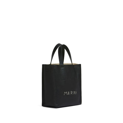Black Calfskin Tote Bag