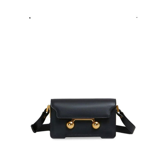 Black Calfskin Belt Bag