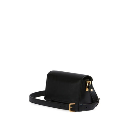 Black Calfskin Belt Bag