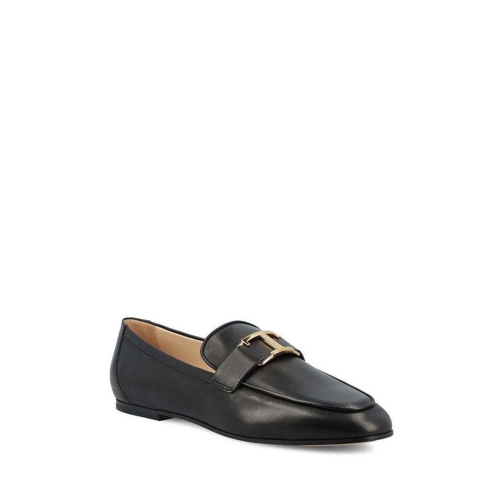 Black Calfskin Slip-On Loafers