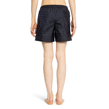 Blue Polyamide Shorts