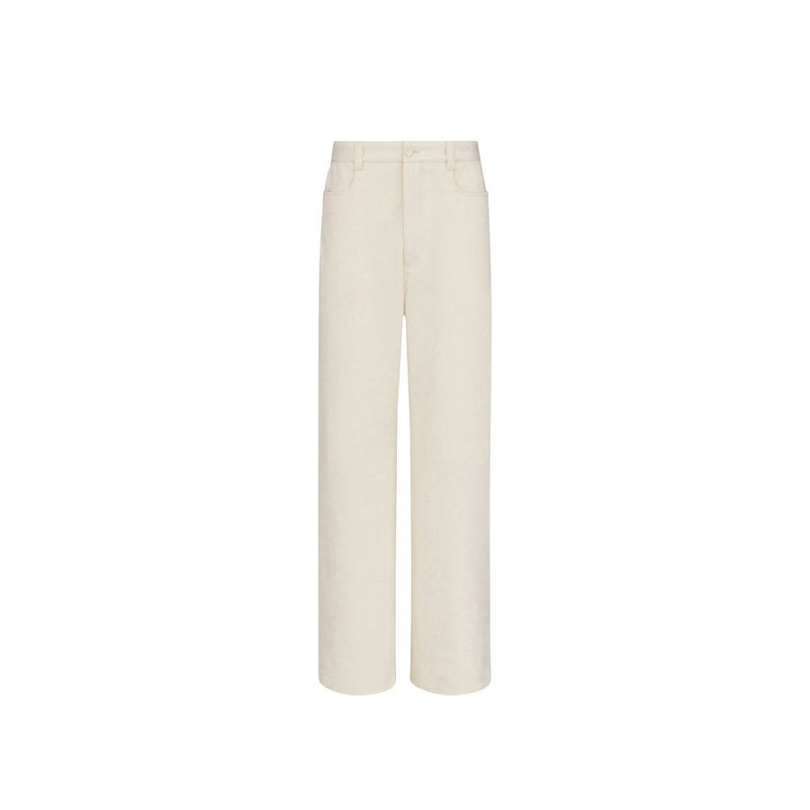 White Cashmere Chino Pants