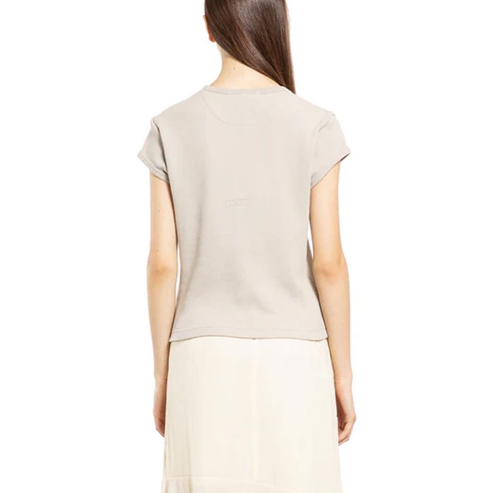 Beige Cotton T-Shirt