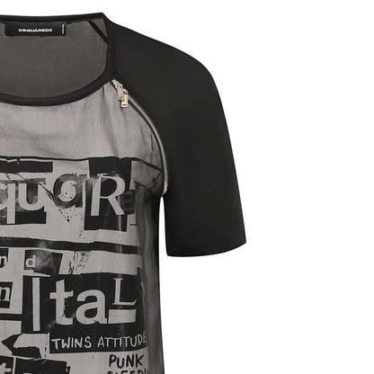 Black Silk Casual Dress