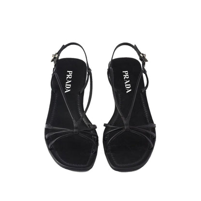 Black Calfskin Sandals