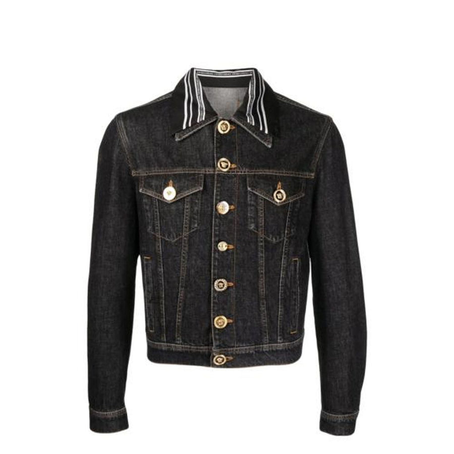 Black Cotton Denim Jacket