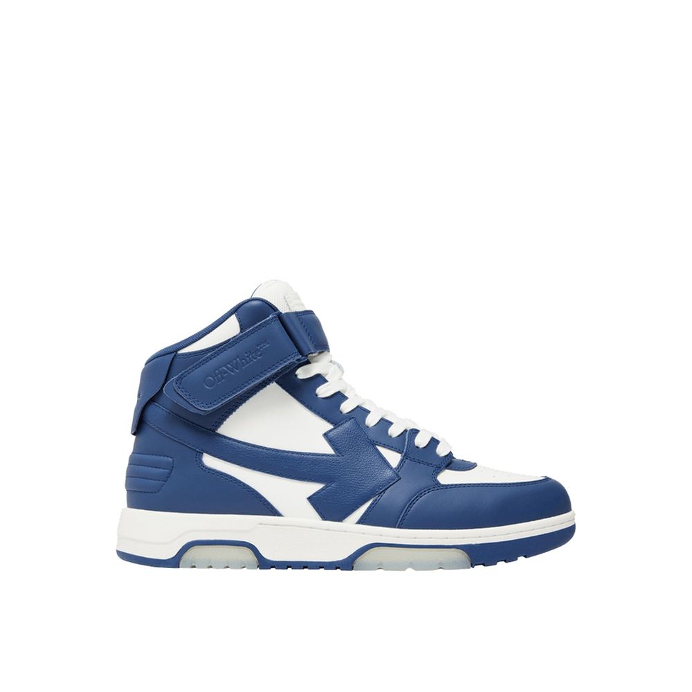 Blue Calfskin High Top Sneakers