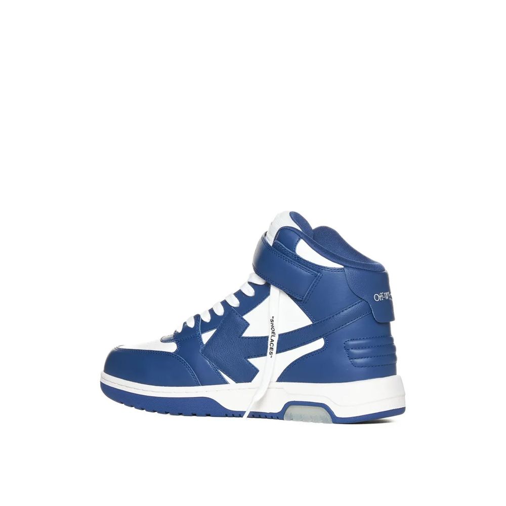 Blue Calfskin High Top Sneakers