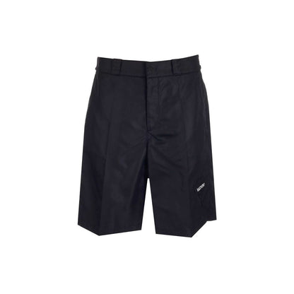 Black Nylon Bermuda Shorts