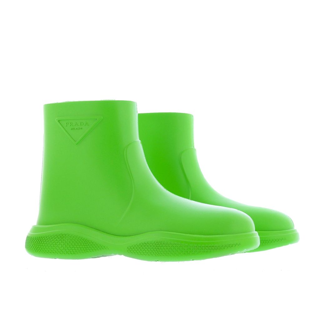 Green Rubber Rain Boots