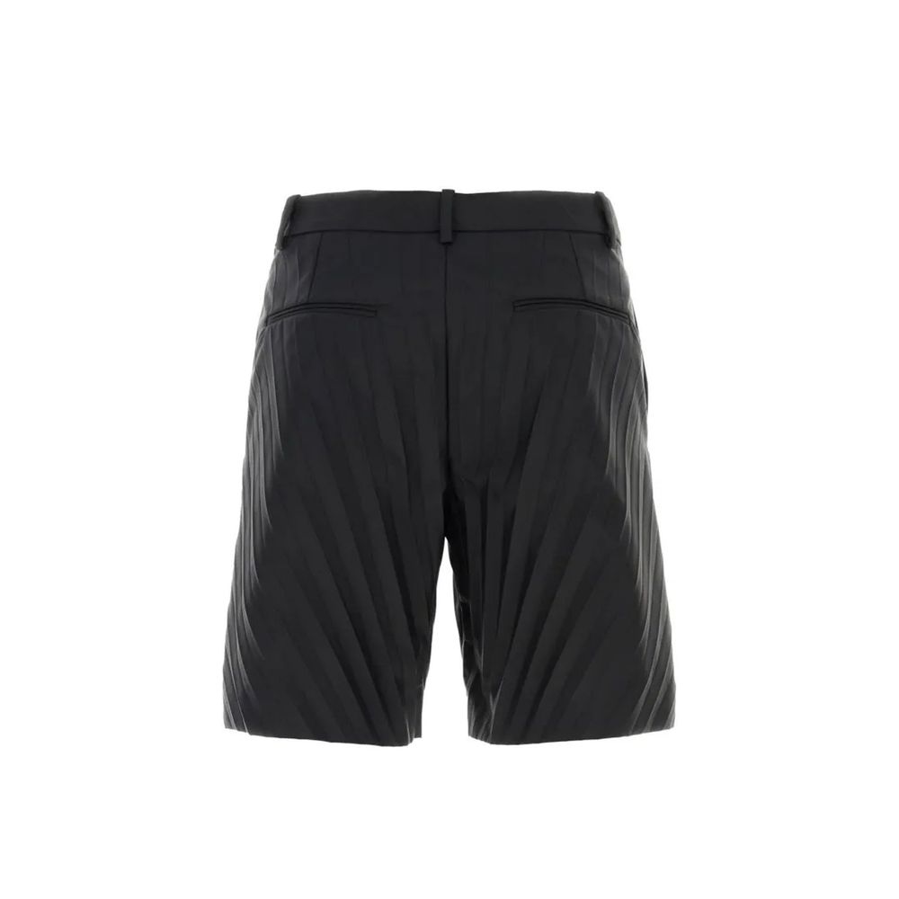 Black Nylon Bermuda Shorts