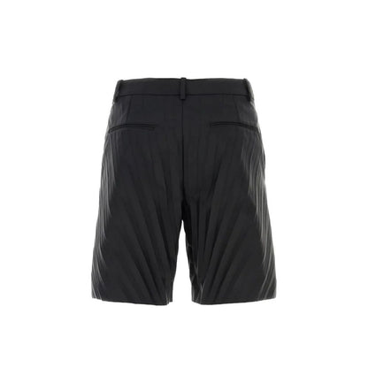 Black Nylon Bermuda Shorts