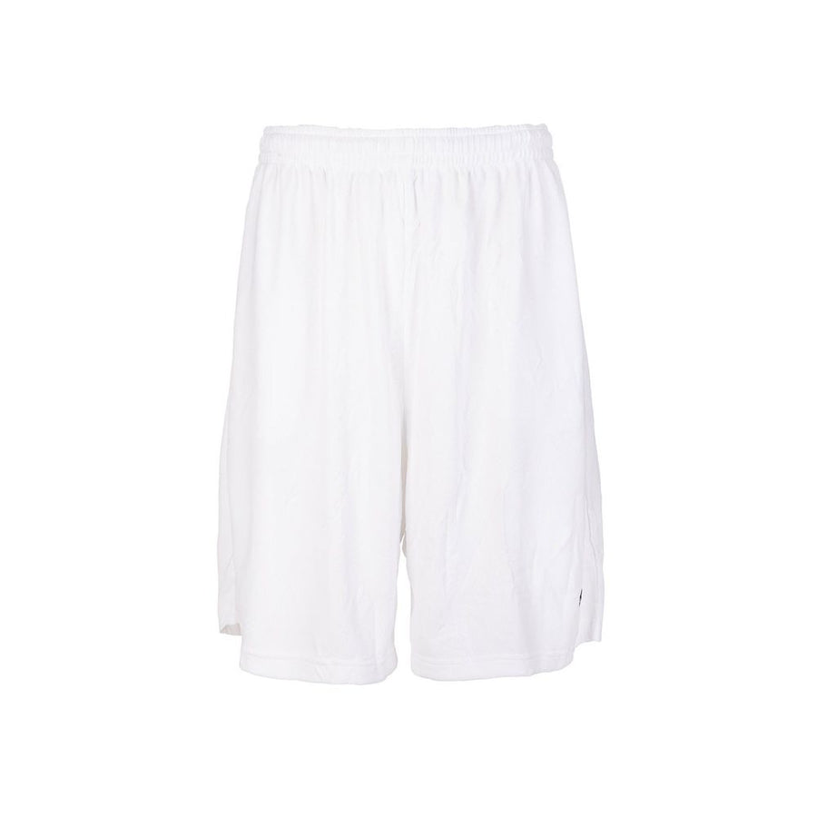 White Polyester Bermuda Shorts