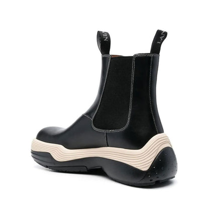 Black Calfskin Chelsea Boots