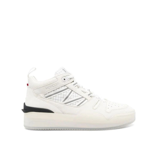 White Calfskin High Top Sneakers