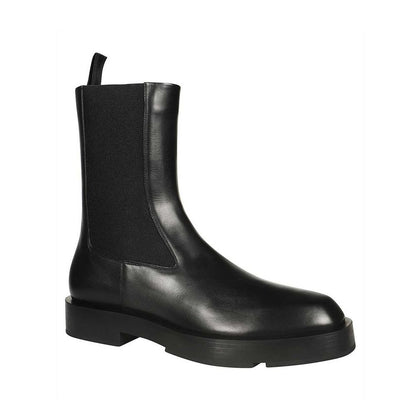 Black Calfskin Chelsea Boots
