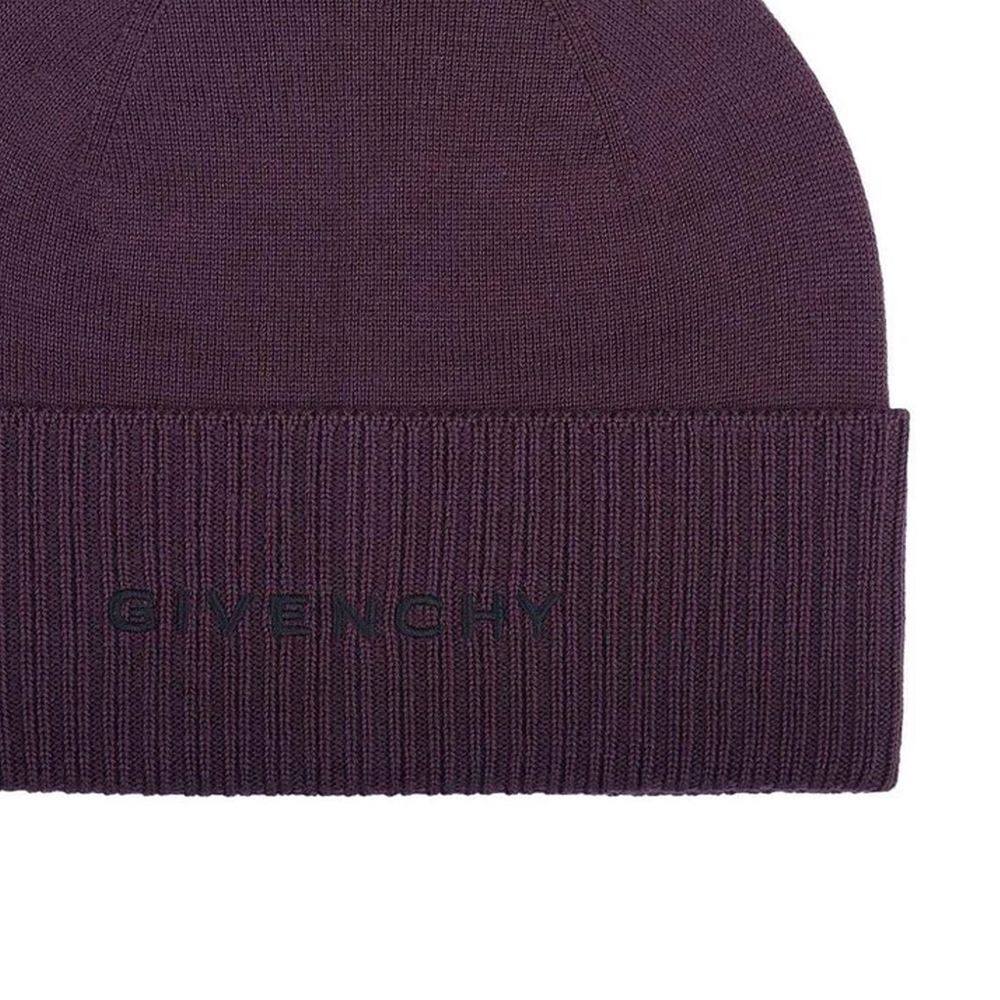 Purple Wool Beanie